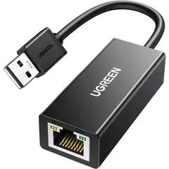UGREEN - Adaptador USB 20 Ethernet 10100Mbps Negro