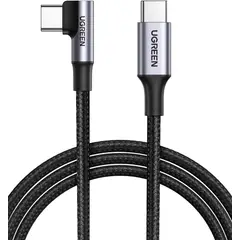 UGREEN - Cable USB-A a USB-C Angulado 1m Gris Espacial