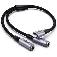 UGREEN - Adaptador de Audio USB-C a 2 Jack 35mm