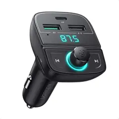 UGREEN - Transmisor FM Bluetooth 50 para Auto con Cargador y Puerto USB