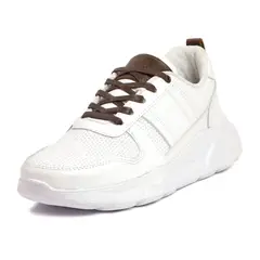 VIAR - Tenis Moda en Cuero Para Hombre Luppo Blanco