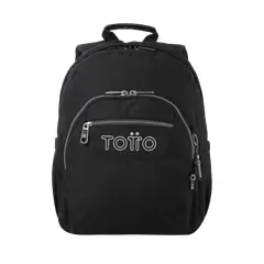 TOTTO - Morral Juvenil Porta PC 13" Gommas Negro