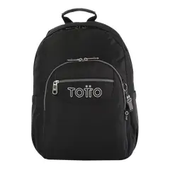 TOTTO - Morral Juvenil Porta PC 14" Acuarela Negro