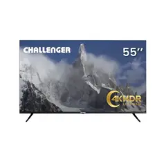 CHALLENGER - Televisor 55 139cm UHD 4K Smart Tv Negro UHD55BO067BT