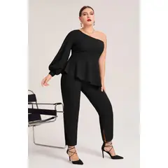 NEGRELI - CONJUNTO FORMAL-CASUAL BLUSA Y PANTALON REF-4015