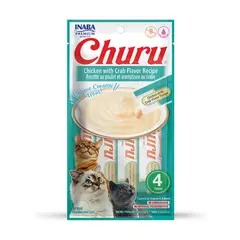 GENERICO - Churu Receta Pollo con Cangrejo Sobre x 4 tubos
