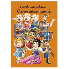 GENERICO - Cartilla para Colorear Cuentos Clásicos Infantiles