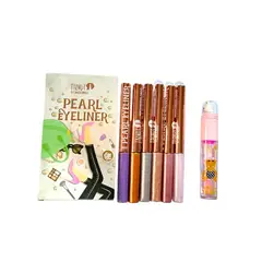 TRENDY - Combo Pearl Eyeliner y Brillo Labial Teddy -