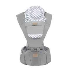 MUNDO BEBE - Cargador Canguro Ergonomico Asiento Para Bebe - Gris