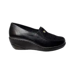 CALZADO ROMULO - Romulo Mocasín Dama Cuero Por Licra