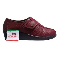 CALZADO ROMULO - Mocasín Cuero Romulo Dama Ajuste Resorte Y Velcro