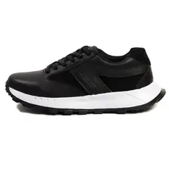VIAR - Tenis Moda en Cuero Hombre Bosi Negro