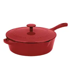 CUISINART - Sartén Olla Chefs 30cm Hierro Esmaltado con tapa 30cm