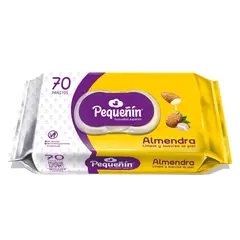 PEQUEÑIN - Pañitos Húmedos Almendra X 70Und