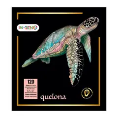 INGENIO - Rompecabezas 120 Piezas Tortuga Quelona Madera