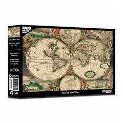 INGENIO - Rompecabezas 1000 Piezas Mapamundi Antiguo