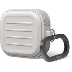 ELAGO - Estuche Compatible Airpods 4 Armor Con Arnés Stone