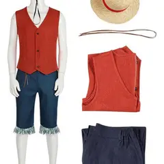 GENERICO - Disfraz de Monkey D. Luffy Niño One Piece Niño Aventura Pirata