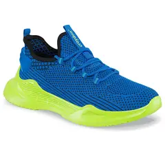 CROYDON - Tenis Running Wuwa Azul-Verde para Hombre