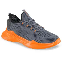 CROYDON - Tenis Running Wuwa Gris-Naranja para Hombre