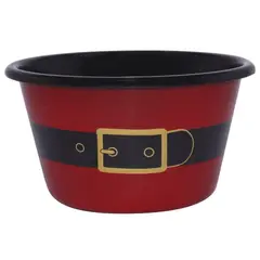 MACUIRA - Bowl de Navidad Cónico 430ml Peltre Mamá Noel