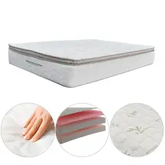 EKONOMODO COLOMBIA - Colchon Semidoble + Base cama Baul + Espaldar infantil Taupe 120x190