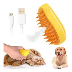 GENERICO - Cepillo Peine Gatos Perros Masajeador Autolimpiable Vapor