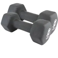 SPORT FITNESS - Par Pesa Mancuerna Neopreno 15 Lb Gris Sportfitness