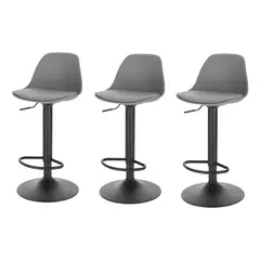 MOBLIHOUSE - Set X3 Silla Bar Con Altura Ajustable Diseño Ergonómico