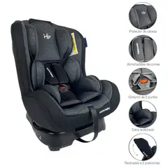 HAPPY BABY - Silla Carro Bebe Gold Negro Gris