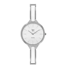 19V69 ITALIA - Reloj Mujer V1969 Italia Plateado con Blanco 175-1 + 2 COMPLEMENTOS