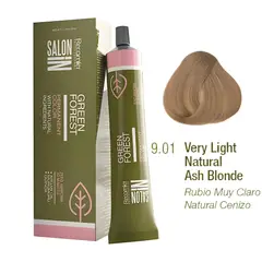 RECAMIER - Tinte Green Forest Salon 9.01 Rubio Muy Claro Natural Cenizo