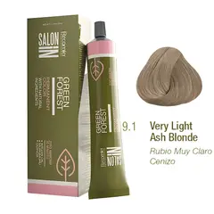 RECAMIER - Tinte Green Forest Salon In 9.1 Rubio Muy Claro Cenizo 60g
