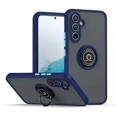 GENERICO - Funda Estuche Mate Con Anillo Compatible Samsung A55 Azul