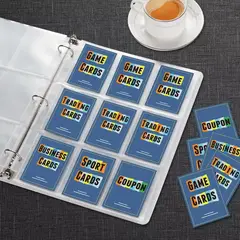 GENERICO - Hoja 9 Bolsillos Tarjetas Y Cartas Yugioh Pokemón Magic X10