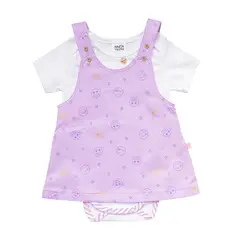 MATI MARIA TIRITAS - Conjunto Jardinera Carita Felices Talla 3-6m A 18-24 Meses
