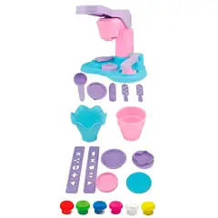 GENERICO - Set Kit Fabrica Heladeria Conos Paleta Plastilina Juguete
