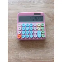 GENERICO - CALCULADORA PARA ESCRITORIO COLOR ROSADO
