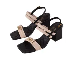 MARIO HERNANDEZ - Sandalias Barichara Negro Blanco Brisabonita