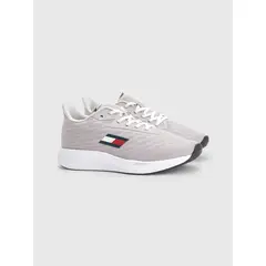 TOMMY HILFIGER - Tenis gris deportivas con logo