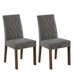 MADESA - Kit 2 Sillas de Comedor 4256 Silver