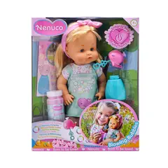 NENUCO - Pompitas Muñeco Bebé con Pompas de Colores 35 cm
