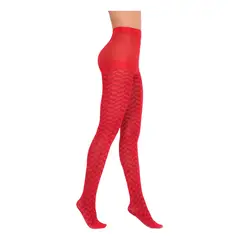 RITCHI - Panty Media Opaca Soft Touch Con Diseño