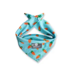 WAWAW - Pañoleta para perro talla L subliminal verde zanahorias