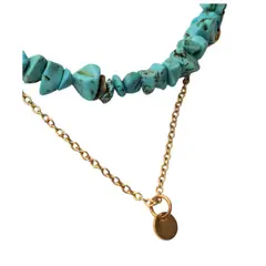 BY CAMI - Collar Duo Cuarzo en Piedra Natural y Baño de Oro Dorado By Cami®