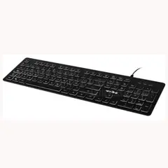 WEIBO - Teclado Usb Retro Iluminado Ultra Slim Delgado 560