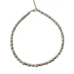 BY CAMI - Collar Lady Pearls en Perlas de Río y Baño de Oro PerladoDorado By Cami®