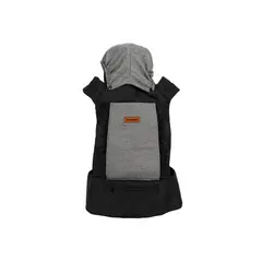 CARESTINO - Mochila Porta Bebé Gris Negro