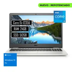 DELL - Portátil 15 Intel Core i5-1235U Ram 24GB Disco SSD 512GB 15.6" FHD WinPro