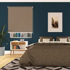 NOVELTY HOME - Cortina Enrollable Blackout Moka 80x180 cm